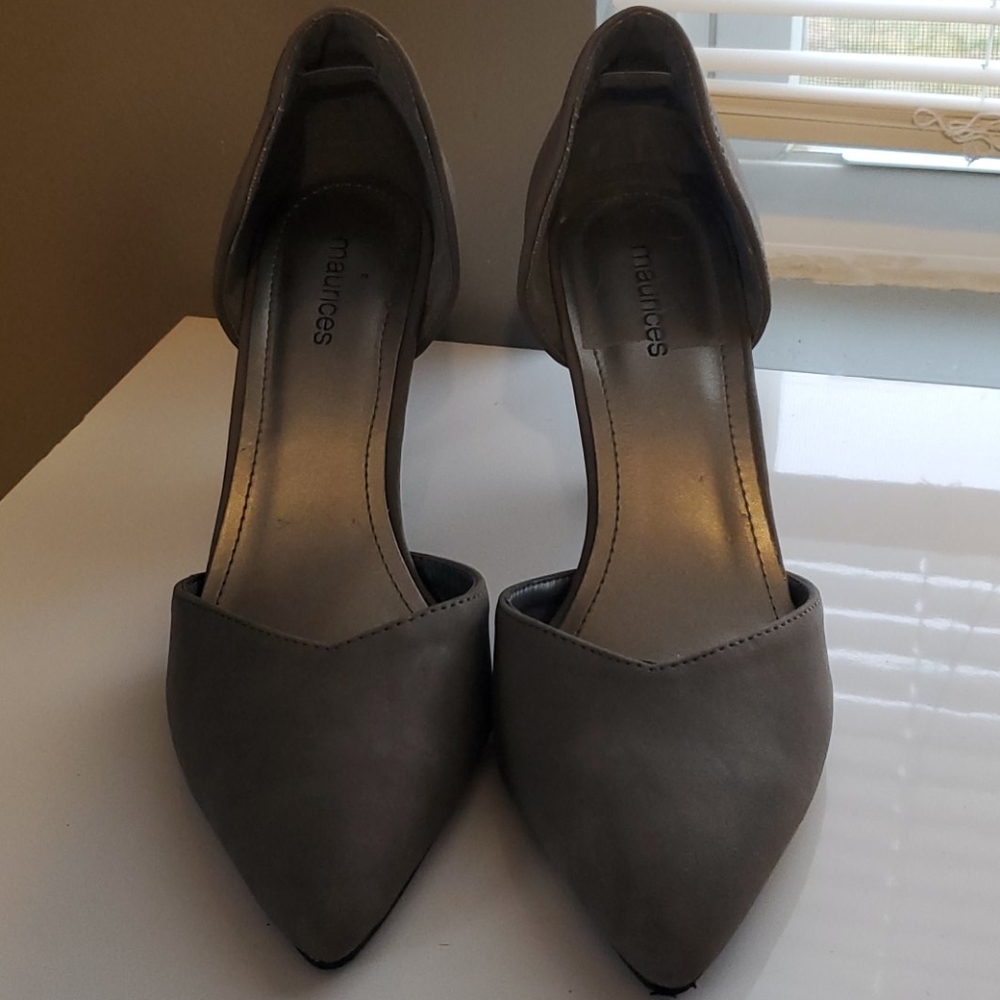 Maurices Grey heels